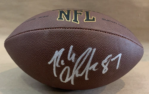 Rob Gronkowski Signed NFL Football Autographed #87 Wilson – Gronk COA
