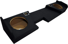 Fits Chevy Silverado Double Cab 2014-2018 Dual 10" Subwoofer Box Enclosure