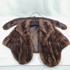 Vintage Mink Fur Stole  Mink Scarf Satin Lined Womens One Size