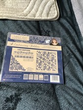 tattered lace embossing folders lace daffodil