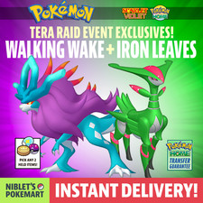 WALKING WAKE & IRON HOJAS - Raid Exclusivo Legendarios Pokemon Escarlata y Violeta