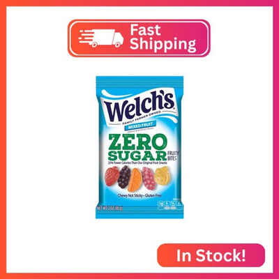 #ad Welch#x27;s Zero Sugar Fruity Bites Mixed Fruit Snack Pack Gluten Free amp; Sugar Fre $5.97