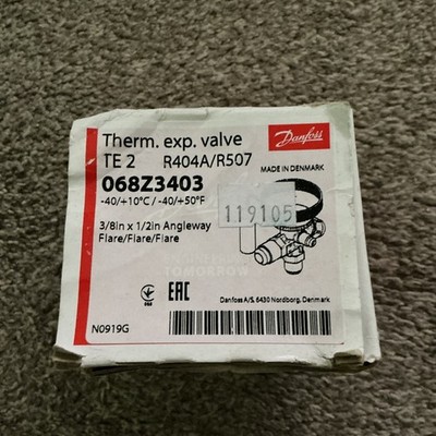 Danfoss TE 2 Thermostat-Expansionsventil R404A/R507A 3/8 x 1/2 068Z3403
