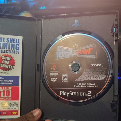 SONY Playstation 2 PS2 - WWE SMACK DOWN vs RAW Public BETA 1.0 - Not For Resale