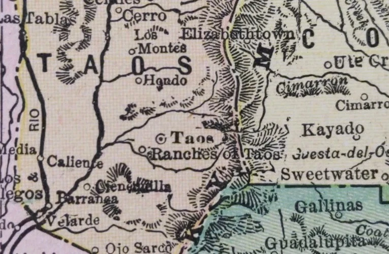 Mapa de colección 1900 NUEVO MÉXICO 11"x14" ~ Antiguo Antiguo Original ROSWELL SANTA FE TAOS Foto 3 de 4