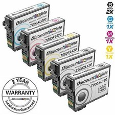 5 T200XL 200XL 200 Black Color Print Ink Cartridge for Epson WorkForce WF-2540