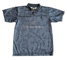 Chelsea FC Score Draw Retro Black Out Shirt Size Large Rare Free Post 