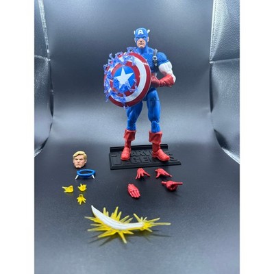 Marvel Legends 20th Anniversary Retro Captain America 6'' Figure Pre Owned