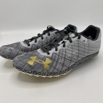 Men s Size 9 Under Armour HOVR Shakedown Halo Grey Track and Field 3022515-105