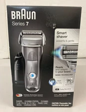Braun Series 7 Pulsonic Smart Shaver with Clean & Charge station - New