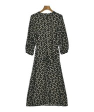 MK MICHEL KLEIN Shirt Dresses BlackxOrangexWhite(Patterned) 2200647331163