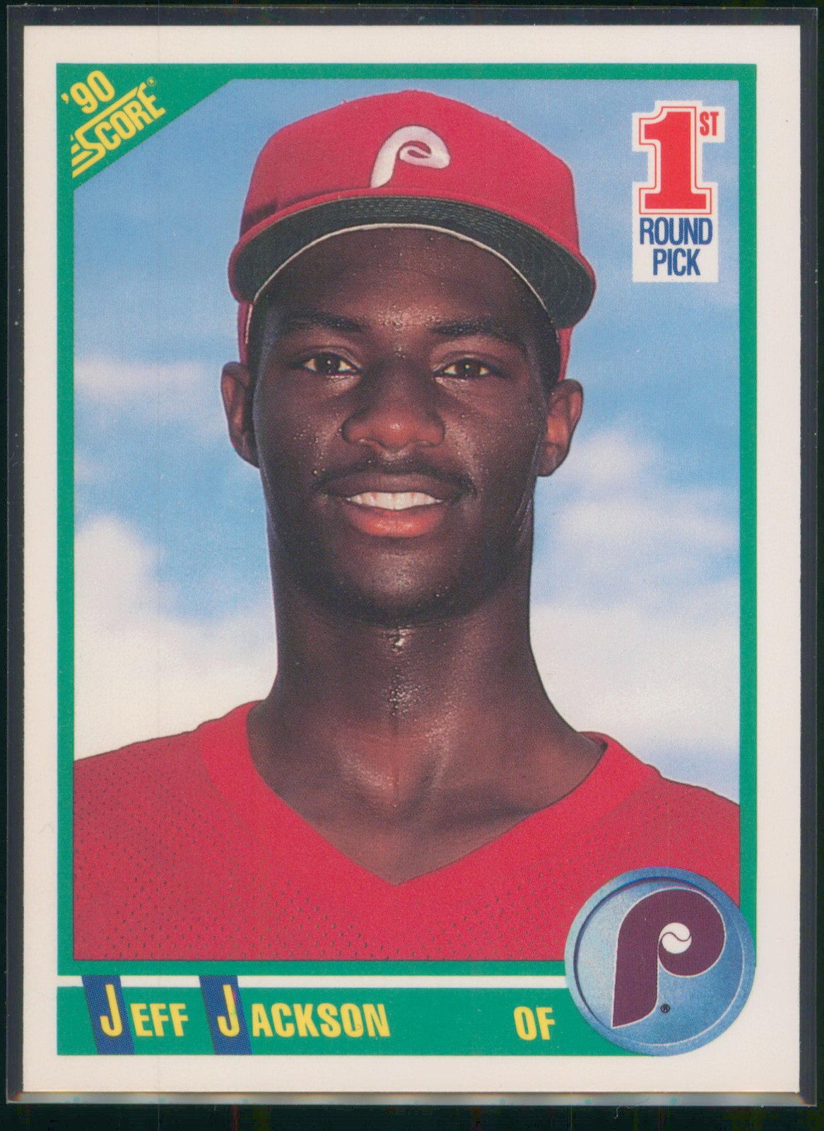 1990 Score #678 Jeff Jackson Philadelphia Phillies