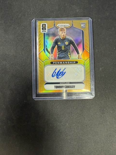 2026 Panini Prizm World Cup Tommy Conway RC True Gold Prizm Auto 6/10 (RC)