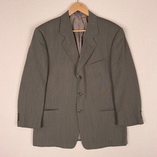Vintage 80s Giorgio Armani Mani Wool Sport Coat Suit Jacket 40S Olive 3Btn Italy