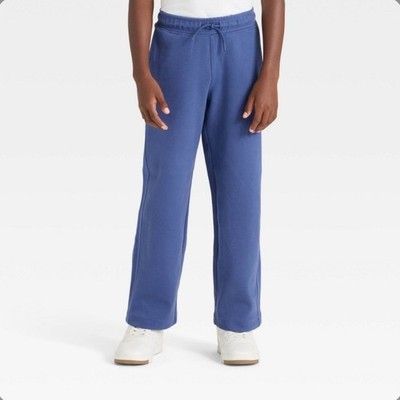 Art Class Boys Blue Reinforced Knee Jogger Pants Size L 10/12 NWT