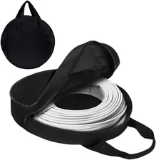 BLIRITEL Round Cable Bag, Waterproof Jumper Cable Organizer Storage Bag, Perfect