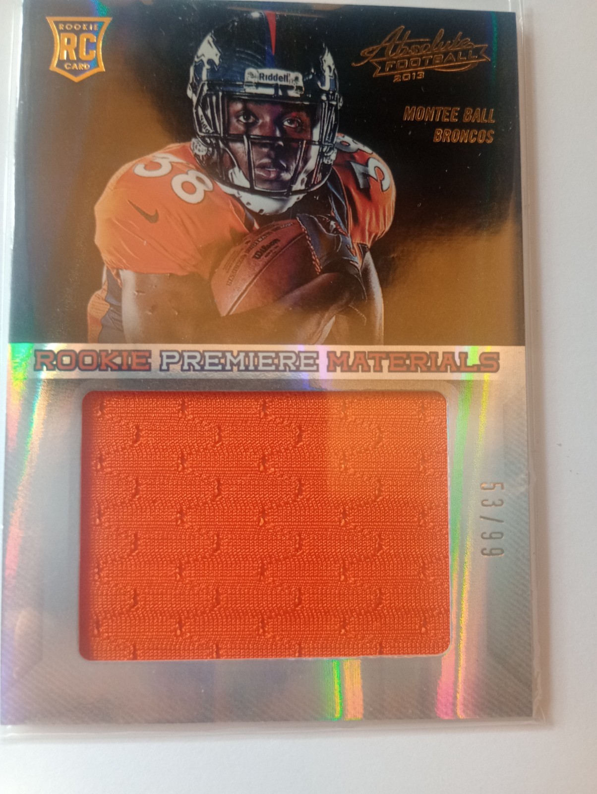 2013 Panini Absolute - Rookie Premiere Materials Montee Ball #229 Jumbo /99...