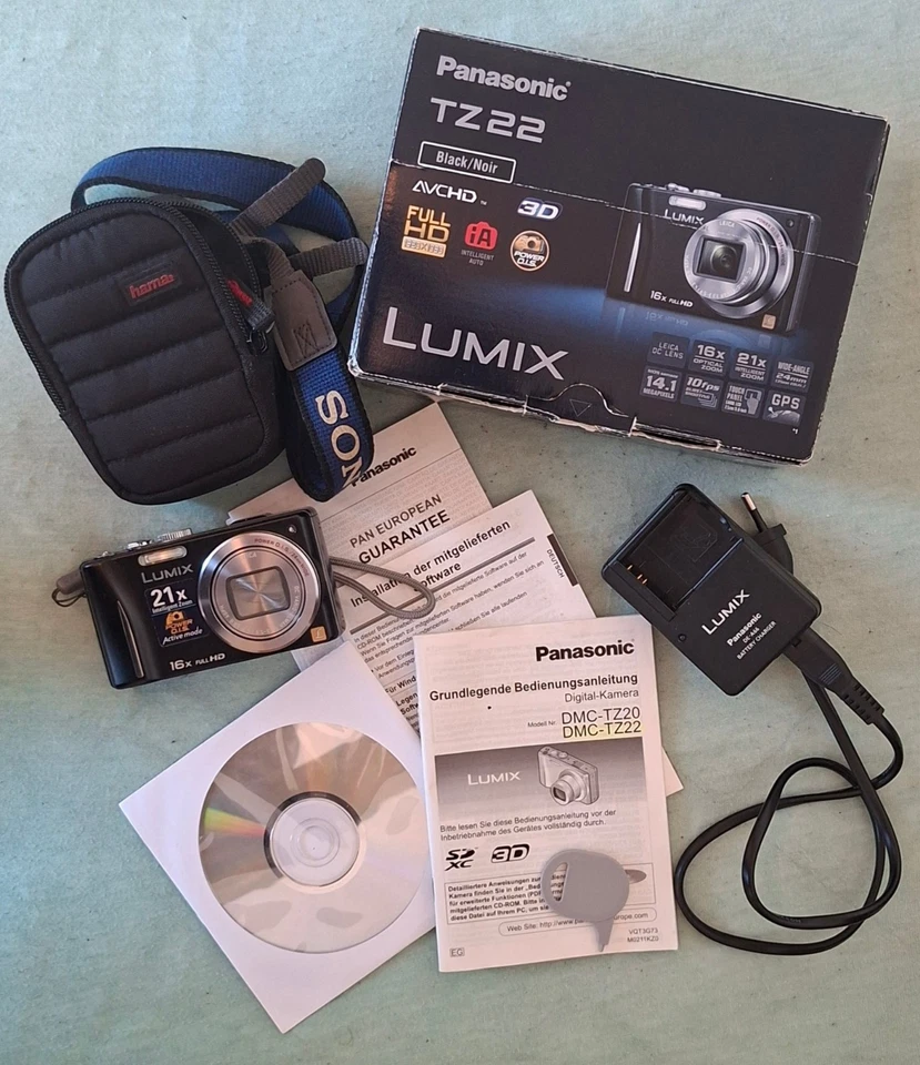 Panasonic LUMIX DMC-TZ22 14.1 MP Digitalkamera - Schwarz, Foto 2 von 5