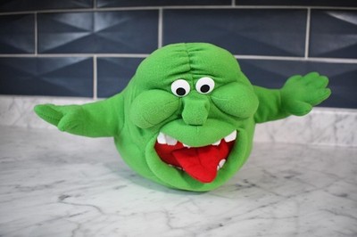 Vtg The Real Ghostbusters 1990 Slimer Plush Toy Ghost RARE Columbia Pictures 12 