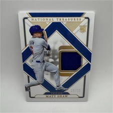 Panini 2025 National Treasures Matt Shaw Cubs Holo Gold RC /10 TT-MS
