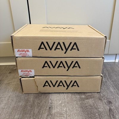 Lot Of 3 Avaya 9630 IP Desk Phone VoIP Office Charcoal Gray New Open Box