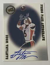 2001 Press Pass Signature Edition Rookie Autograph Santana Moss Rc On Card Auto. rookie card picture