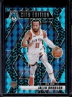 2024-25 Mosaic Jalen Brunson Spectris Blue FOTL City Edition #20/25 Knicks