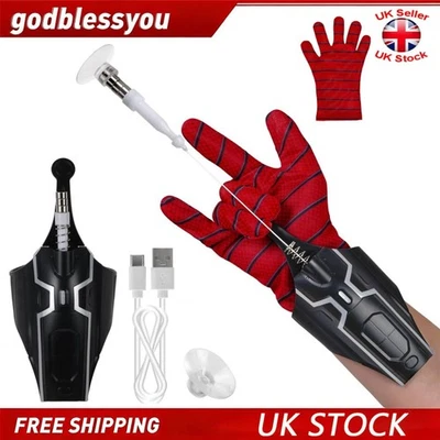 CP AUTO Spider Man Launcher Glove DIY Cosplay Spider String Web Shooter Toys Children