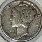 ++1945 P Mercury Dime 90% SILVER **FREE SHIPPING**