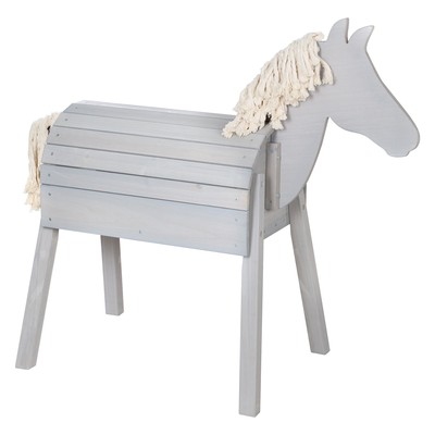 Roba Kids Outdoor+ Spielpferd Voltigierpferd Sheddie - grau NEU