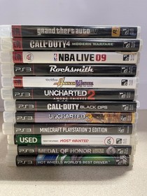 PlayStation Video Game Lot Star Wars, Uncarted, Call of Duty