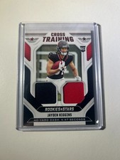Jayden Higgins 2025 Rookies And Stars Football Cross Training Dual Patch RC
