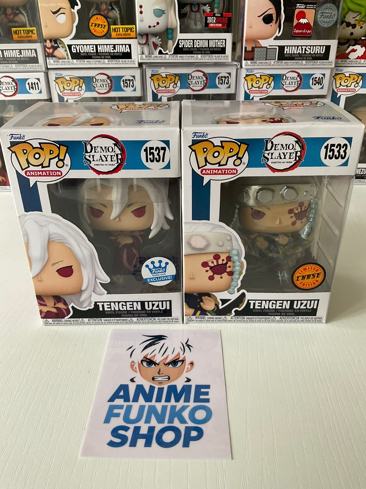 Funko Pop! Tengen Uzui #1537 Exclusive Editions & #1533 CHASE – Demon Slayer