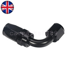 -8AN AN8 8 AN Hose Fitting Black For 90 Degree Fast Flow Stealth Hose