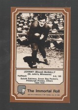 1975 FLEER HALL OF FAME IMMORTALS FOOTBALL CARD-JOHNNY BLOOD MCNALLY Near Mint