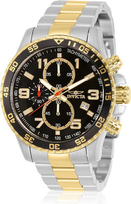 Men'S Specialty Chronograph Textured Dial Stainless Steel Watch