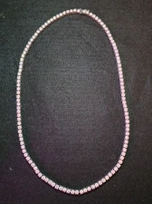 24" Stainless Steel Tennis Chain 4mm Never Tarnish Hypoallergenic Free Shipping