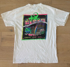Vintage Gecko Hawaii Surf Camp T Shirt Large Single Stitch USA Neon Surf Graphic