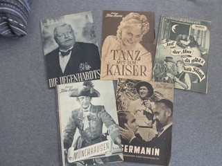 5 alte Filmprogrmme Vorkriegs bzw. Kriegszeit (Illustrierter Filmkurier)