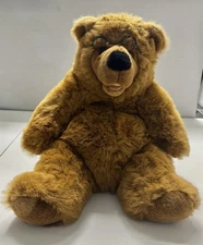 Fancy Zoo Brown Bear Stuffed Plush Animal 16” With Glasses 1407B