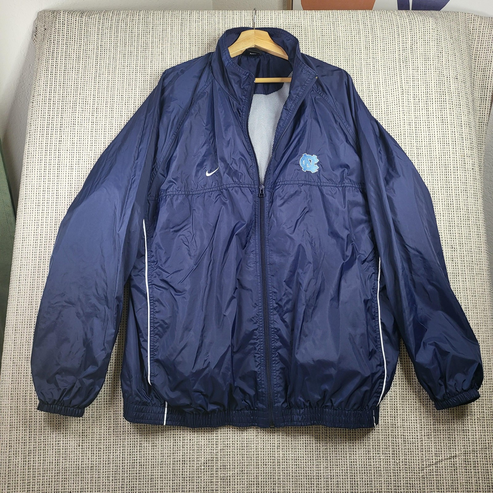 SACAI X NIKE Giacca North Carolina Tar Heels uomo XL NCAA basket Nike full zip antivento