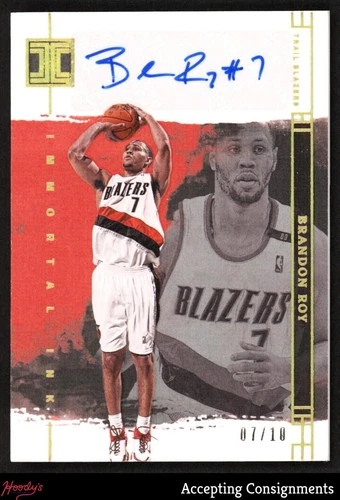 2023-24 Panini Impeccable Immortal Ink Holo Gold #17 Brandon Roy AUTO 07/10