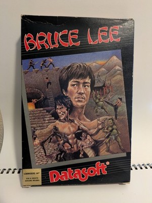 Bruce Lee Commodore 64 C64 Datasoft Vintage Disk Game w/ Box Complete w/ manual