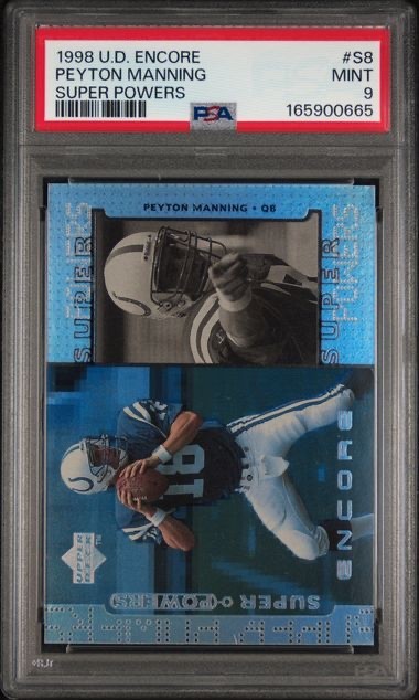 1998 Upper Deck Encore #S8 Peyton Manning Super Powers PSA 9 Rookie RC