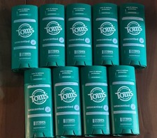 LOT x9 TOM  S Of Maine Cucumber Aloe Scent Deodorant Stick Aluminum Free 3.25 Oz