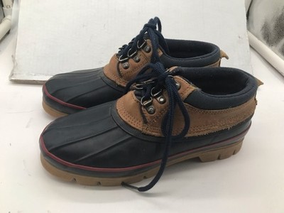 Lands\' End Duck Boots Mens 8D Brown Suede Insulated Snow Winter Rubber Suede Lands main image 2