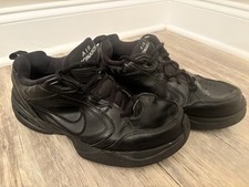    Nike Air Monarch IV Men  s 10.5 Wide Dad Shoes Triple Black Sneaker CLEAN 2023