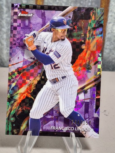 Francisco Lindor [Checkerboard Refractor] #9 card