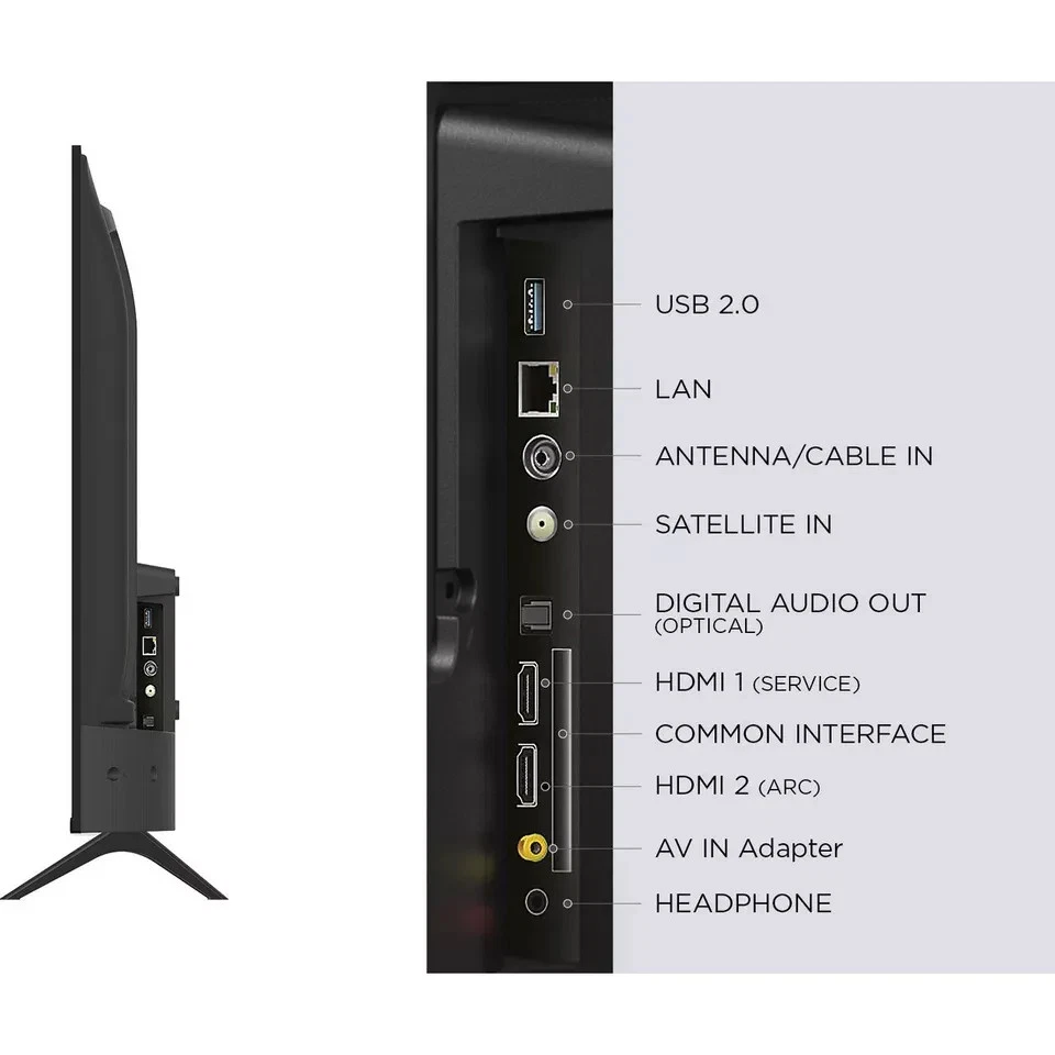 TCL 40S5400AK 40 Inch LED Full HD Smart TV Bluetooth WiFi - Image 2 of 4