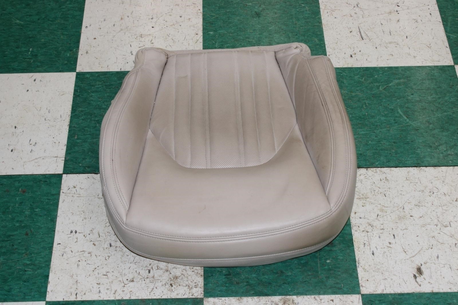14-17 Ghibli Sabbia Tan Leather Front Driver LH Seat Lower Cushion Backrest Pad
